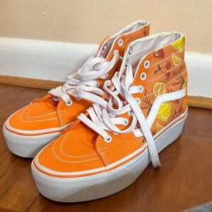 Vans Citrus Print Orange High-Tops